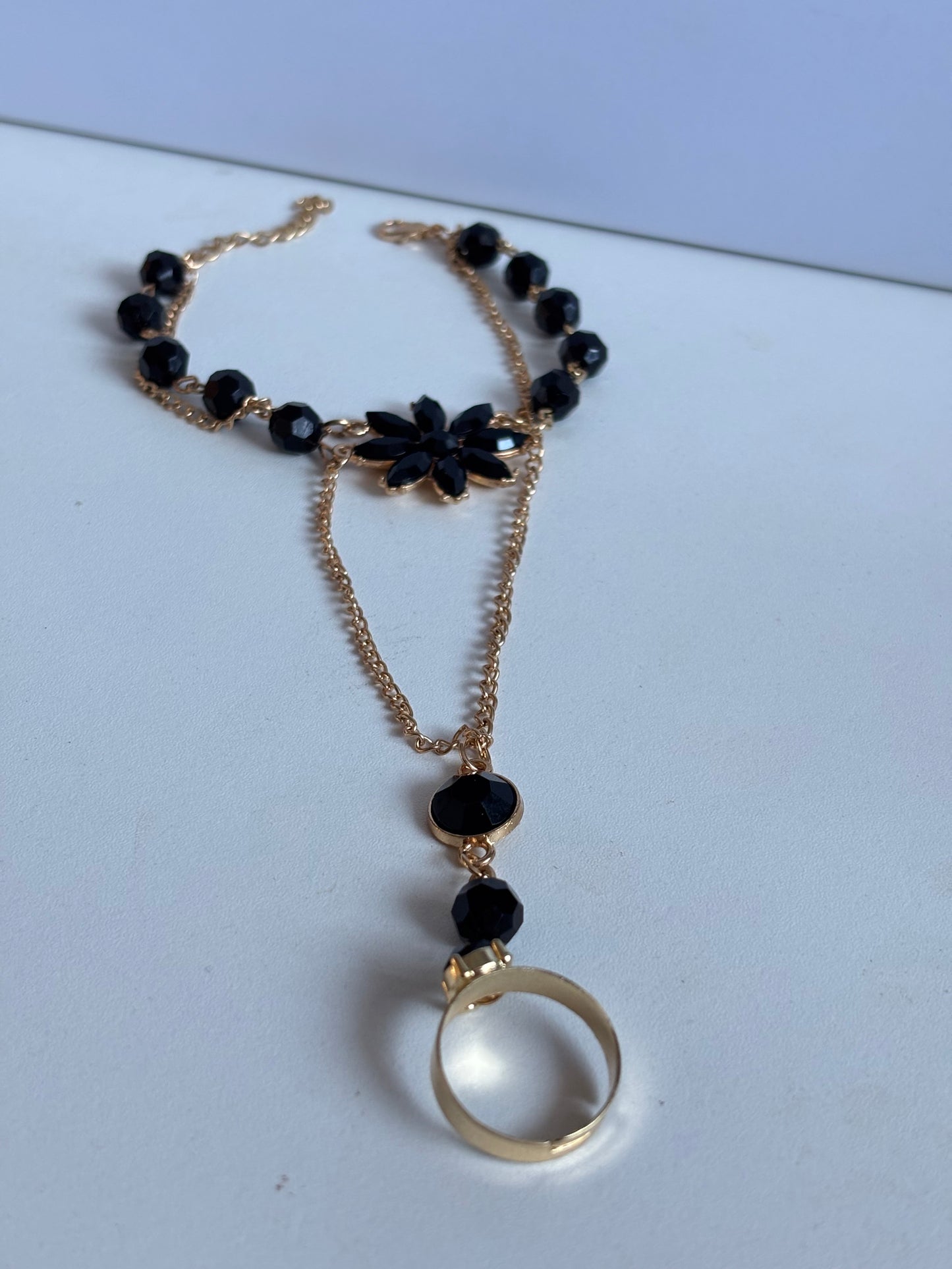 Flower Finger Mitten Bracelet