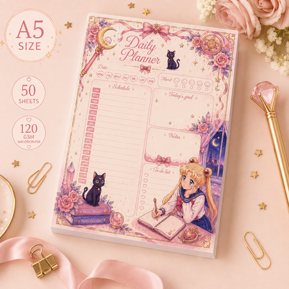 A5 Daily Planner – "Moonlit Dreams"