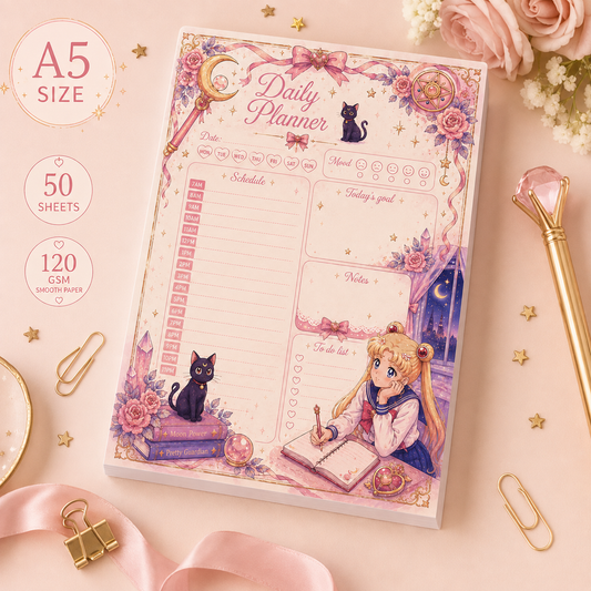 A5 Daily Planner – "Moonlit Dreams"