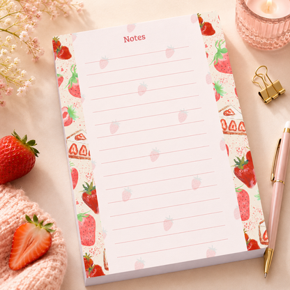 A6 Notepad – Strawberry Cheesecake