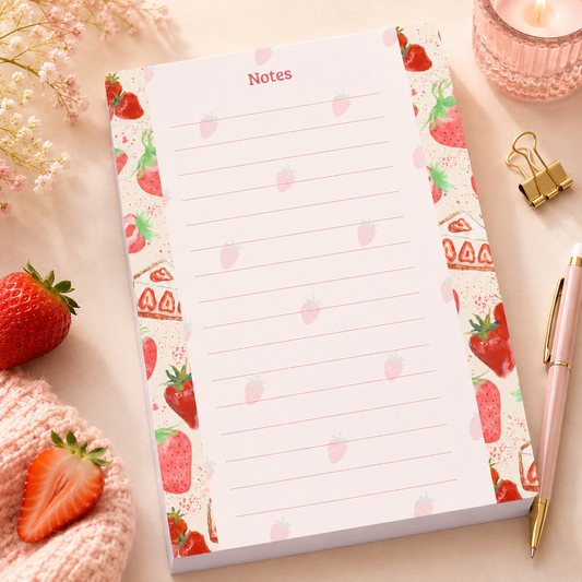 A5 Notepad – Strawberry Cheesecake