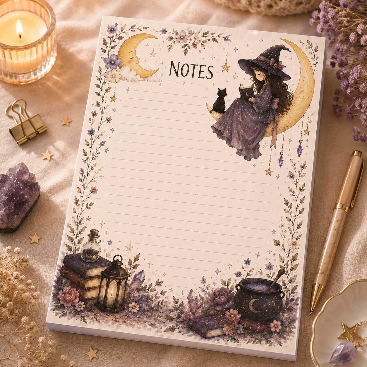 A6 Notepad – Midnight Spell