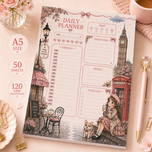A5 Daily Planner – "London Daydreams"