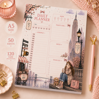 A5 Daily Planner – "New York Daydreams"