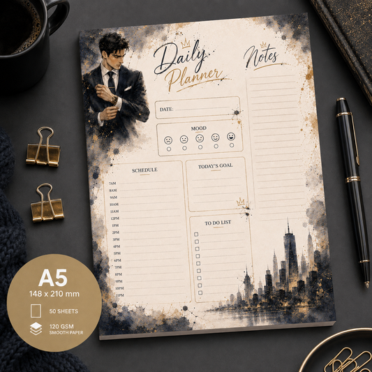 A5 Daily Planner – "Executive Ambition"