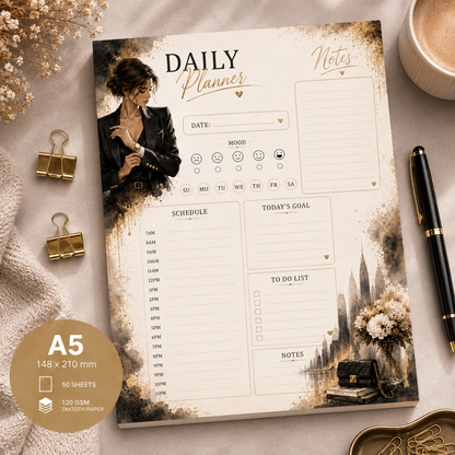 A5 Daily Planner – "Grace & Ambition"