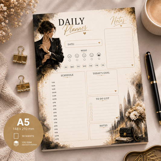 A5 Daily Planner – "Grace & Ambition"