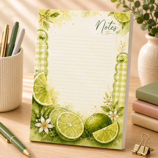 A6 Notepad – "Lime Breeze"