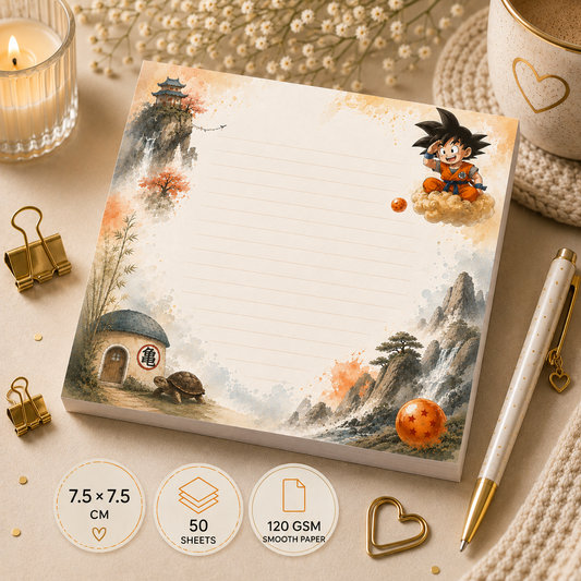 Mini Notepad 7,5 × 7,5 cm – "Sky Warrior"