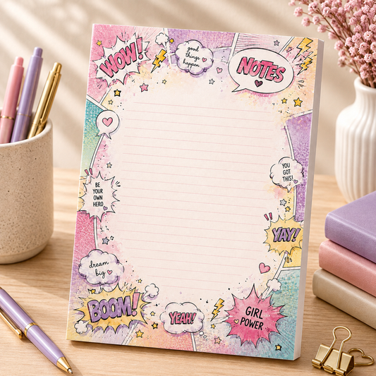 A6 Notepad – "Girl Power Notes"