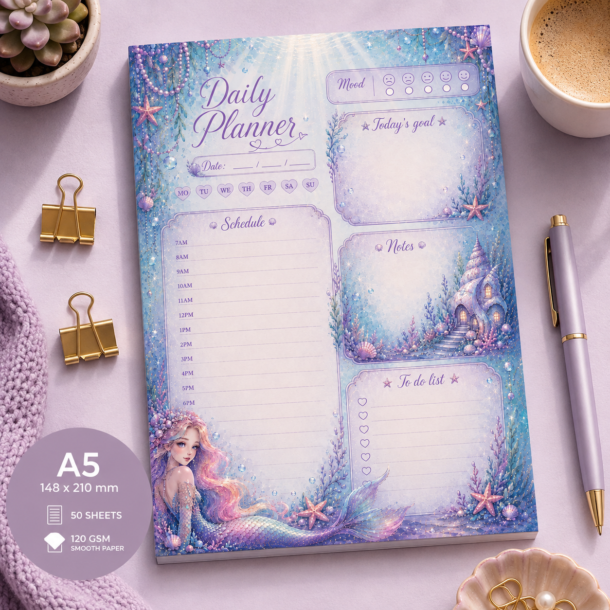A5 Daily Planner – "Honey Bear Dreams"