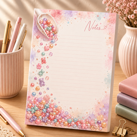 A5 Notepad – "Candy Gems"