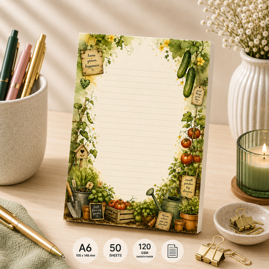 A6 Notepad – "Garden Blessings"