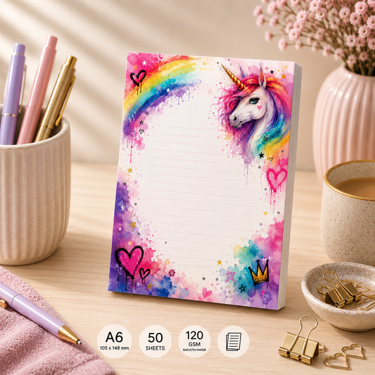 A6 Notepad – "Unicorn Spark"