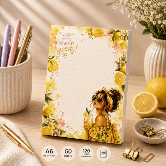A6 Notepad – "Lemon Bliss"