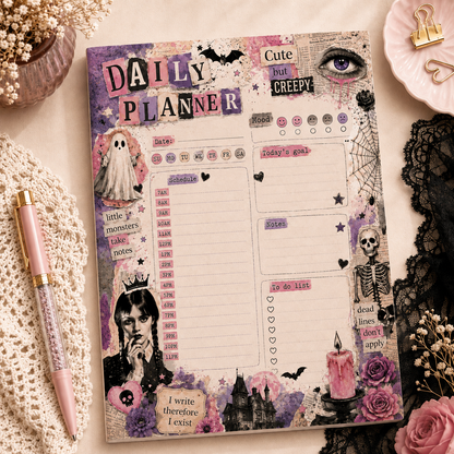 A5 Daily Planner – "Cute But Creepy" | Personalisation Available