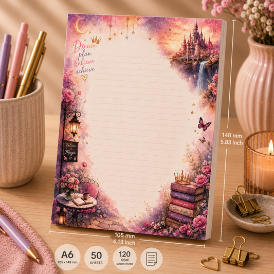 A6 Notepad – "Believe in Magic"