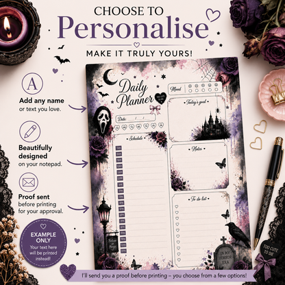 A5 Daily Planner – "In My Horror Era" | Personalisation Available