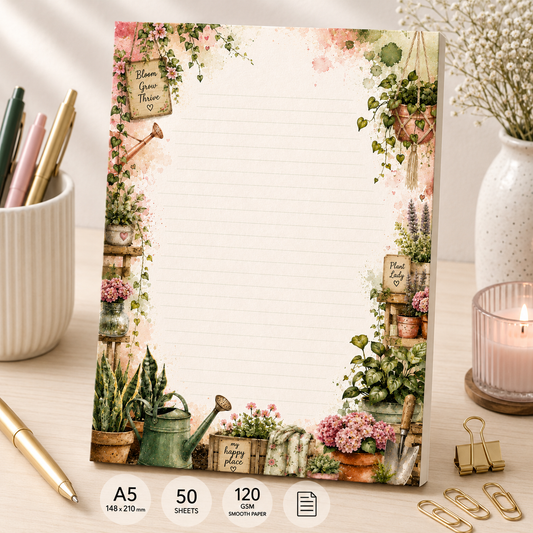 A5 Notepad – "Plant Lady Notes"