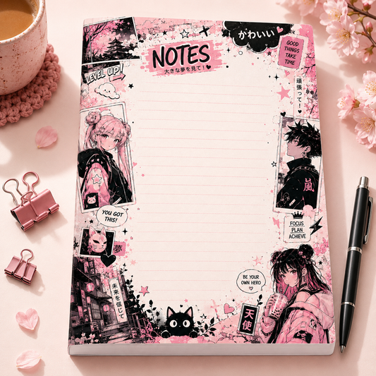 A6 Notepad – "Pink Tokyo"