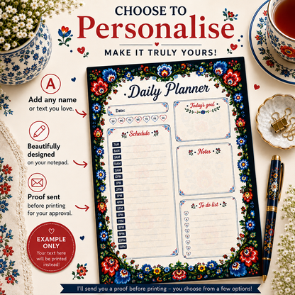 A5 Daily Planner – "Polish Folk" | Personalisation Available