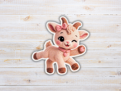 Cute crochet stickers