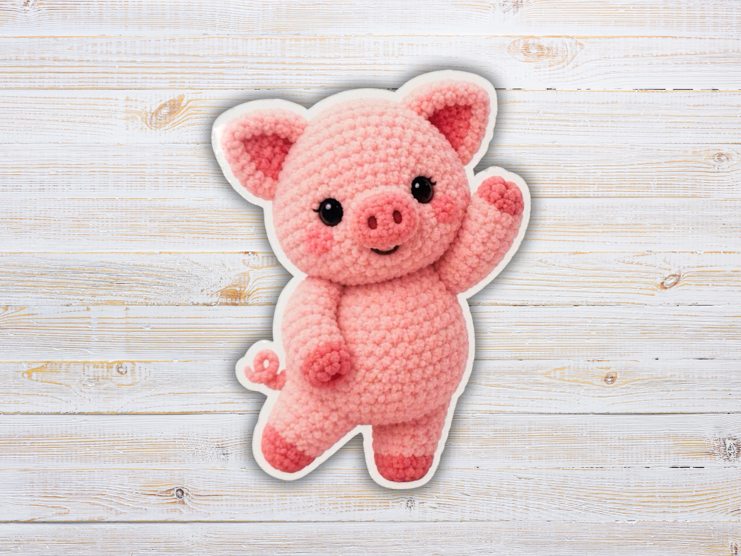 Cute crochet stickers