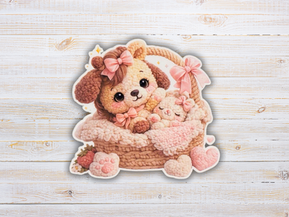 Cute crochet stickers