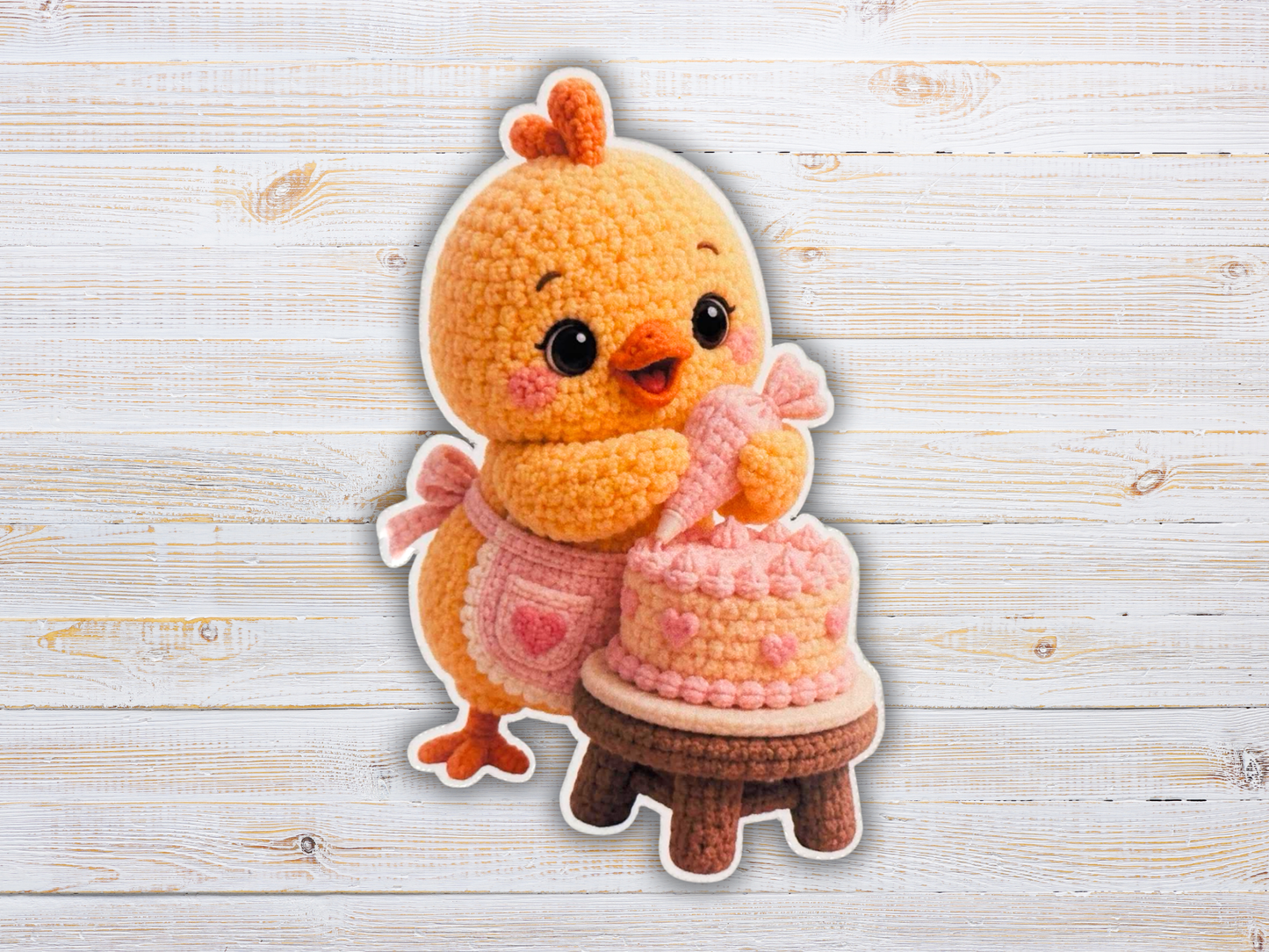 Cute crochet stickers