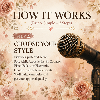 Personalized Song Gift: Custom Lyrics & Music MP3
