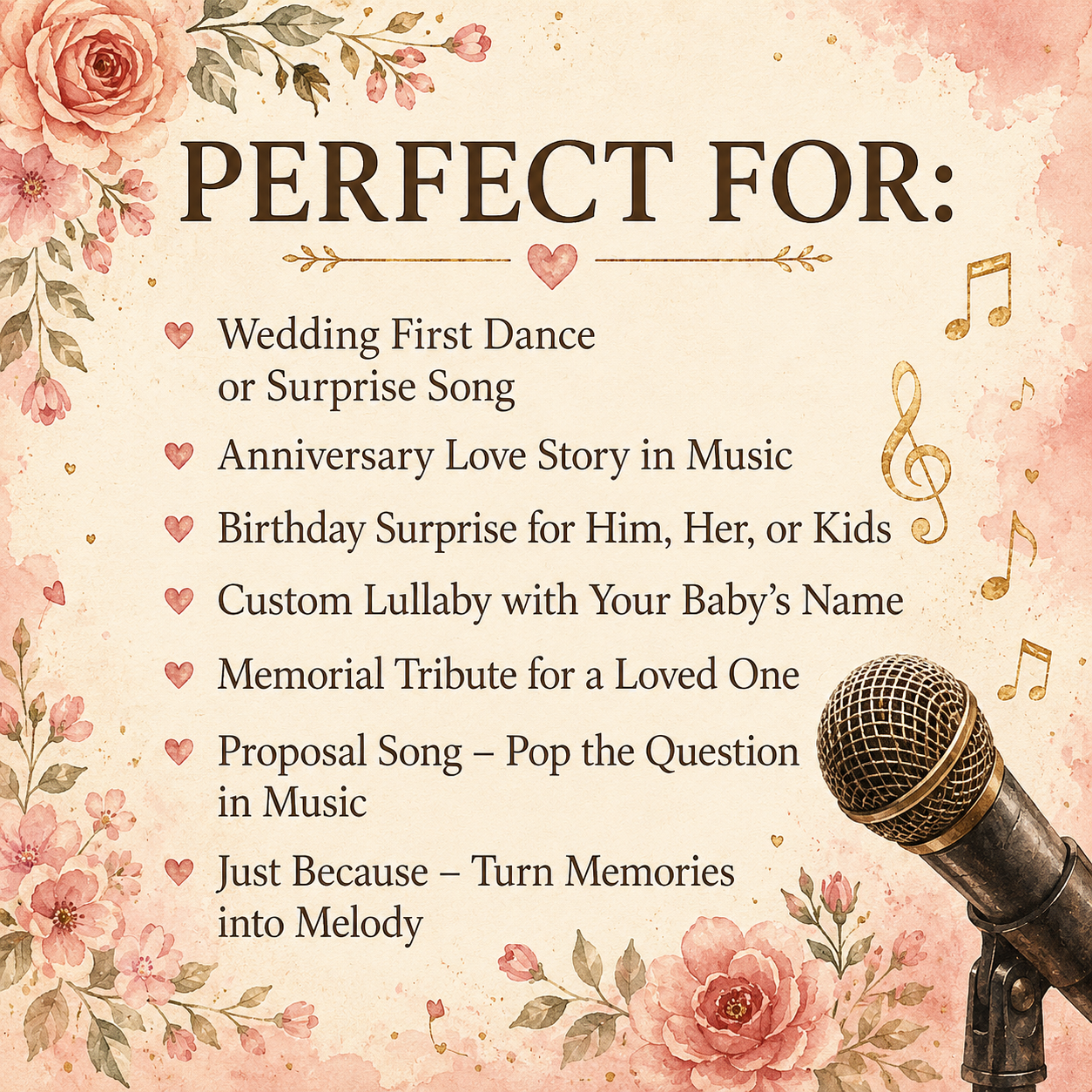 Personalized Song Gift: Custom Lyrics & Music MP3
