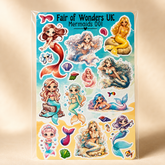 Mermaids sticker set (04)