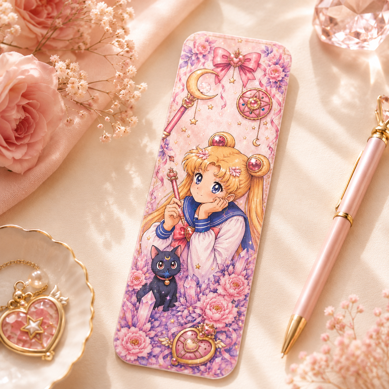 Laminated Bookmark- "Moonlit Dreams"