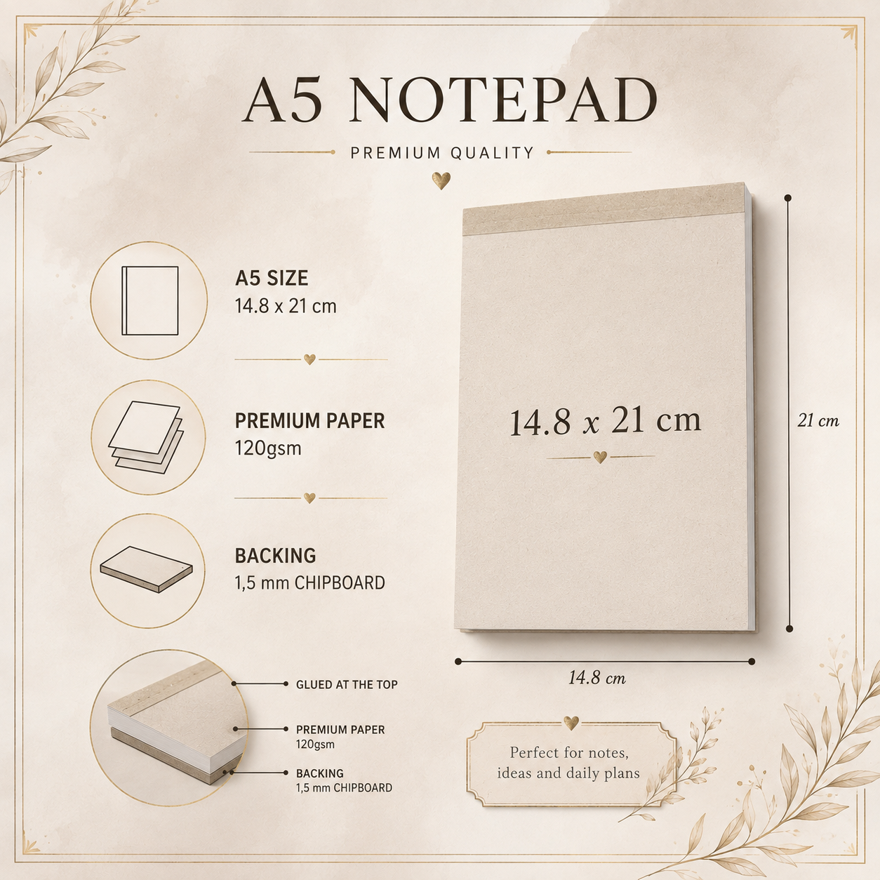 A5 Notepad – Cute Axolotl