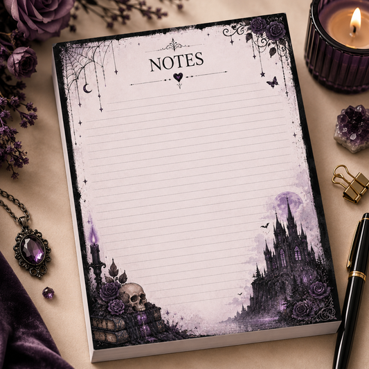 A6 Notepad – "Midnight Castle"