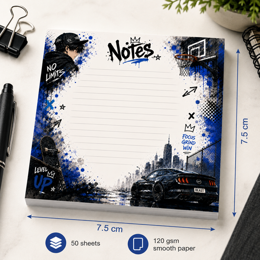 Mini Notepad 7,5 × 7,5 cm – "No limits"