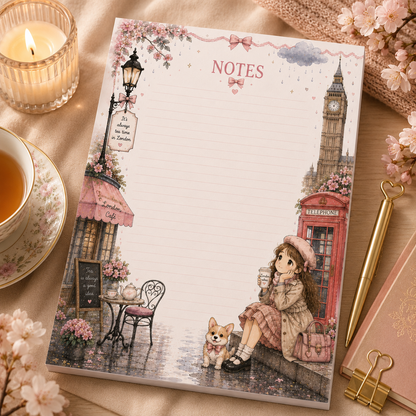 A5 Notepad – "London Daydreams"