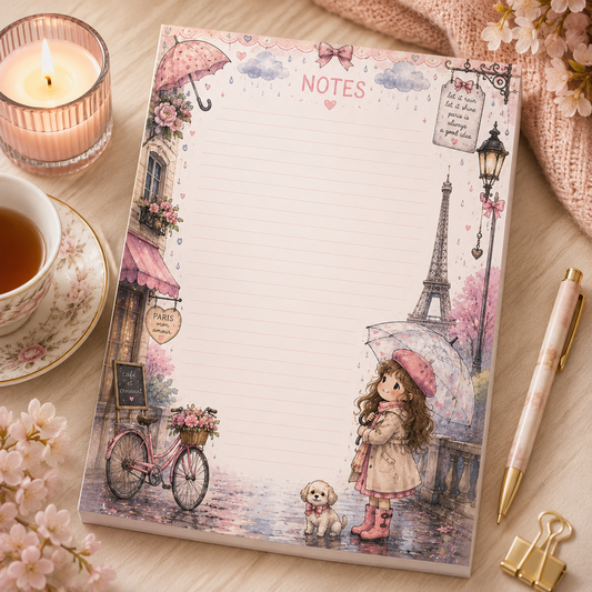 A6 Notepad – "Paris Daydreams"
