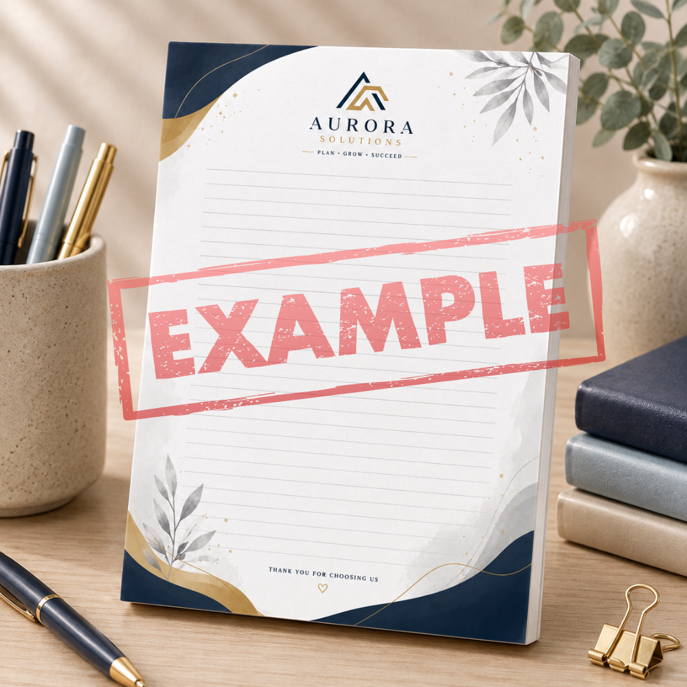 Premium Handmade Custom A6 Notepad – Design Your Own