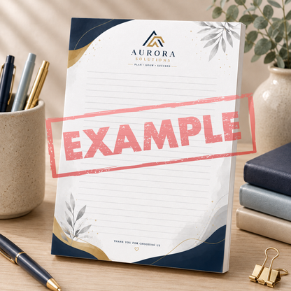 Premium Handmade Custom A6 Notepad – Design Your Own