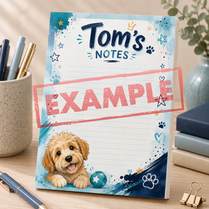 Premium Handmade Custom A6 Notepad – Design Your Own