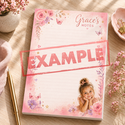 Premium Handmade Custom A6 Notepad – Design Your Own
