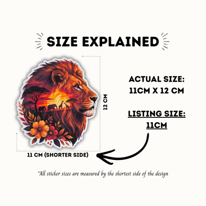 Lion Vinyl Sticker