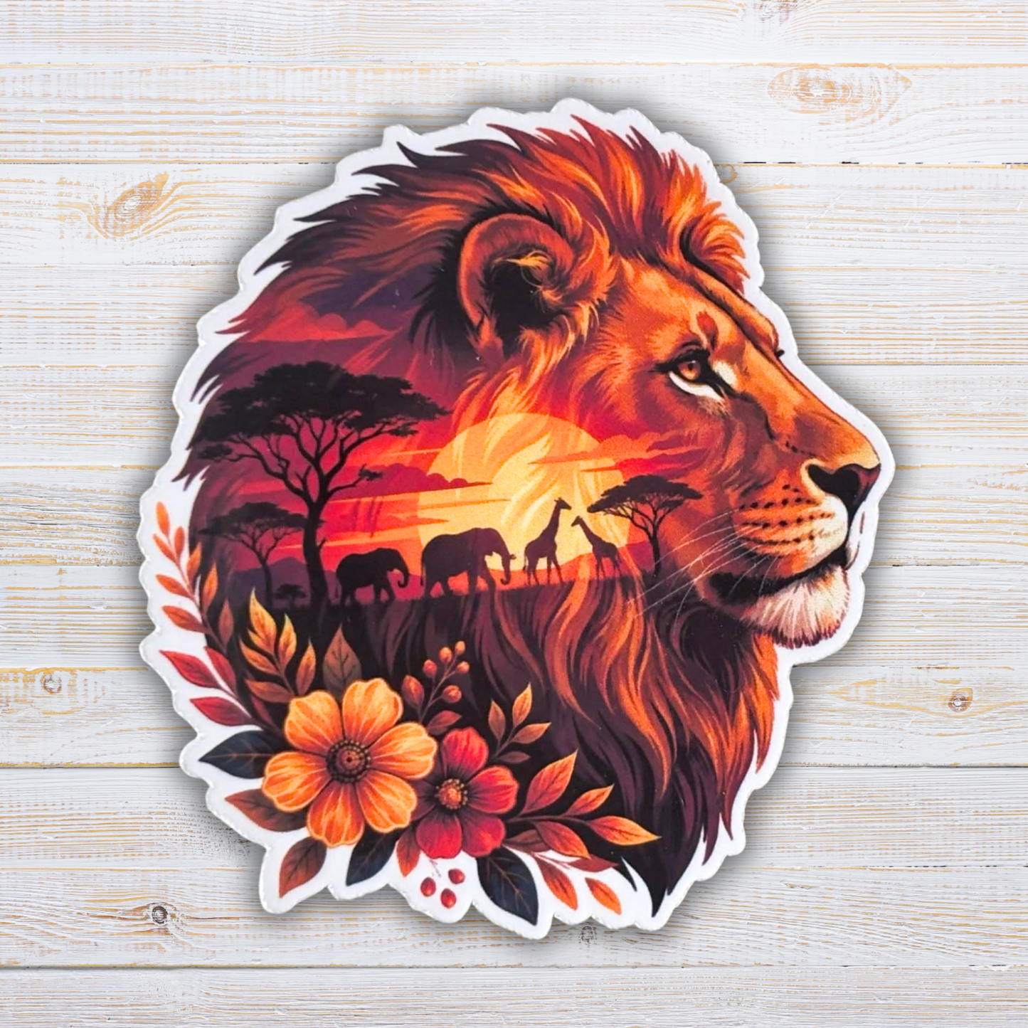 Lion Vinyl Sticker
