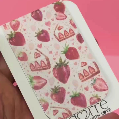 Magnetic Bookmark- Strawberry Cheesecake